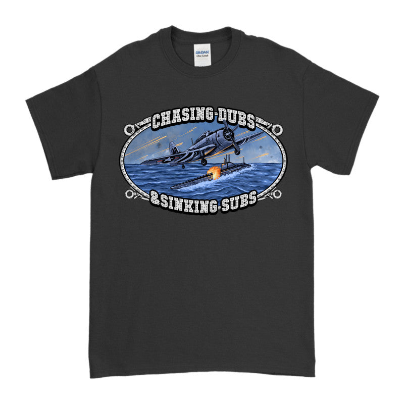 Chase Dubs & Sink Subs T-Shirt – Gamer Naval Humor Tee