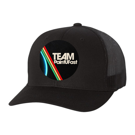 Team PaintUFast Retro ARC Trucker Hat – YP Classics Six-Panel Mesh Back Cap (Embroidered)