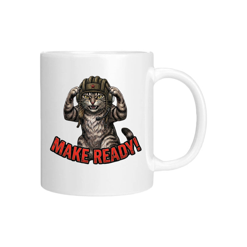 MAKE READY — Izzy the Cat Mug, 11oz | PaintUFast Gaming