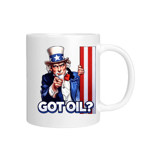 PaintUFast "Got Oil?" Coffee Mug – 11 oz Patriotic Gamer Mug